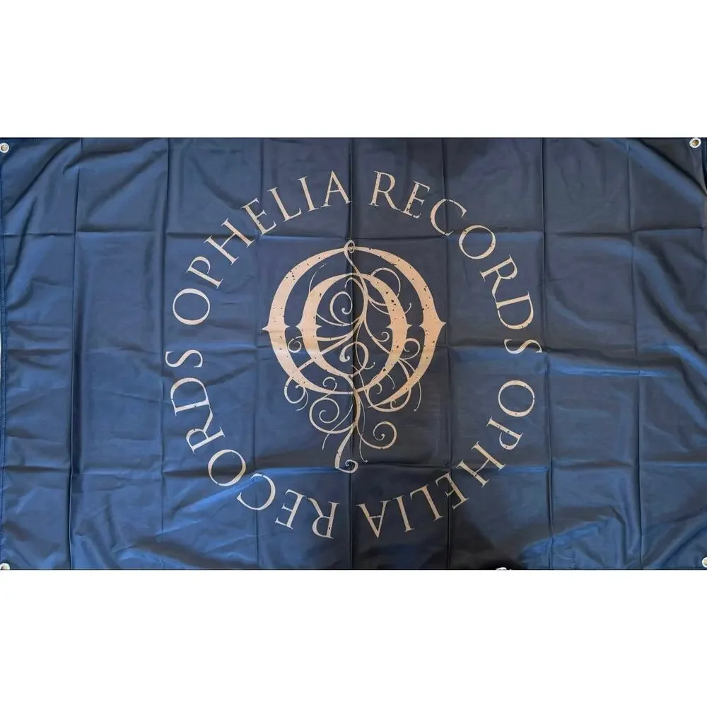 Ophelia Records Seven Lions Logo Flag Banner Festival Tapestry Black Gold⁠